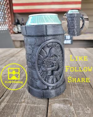 The Crusader Can Koozie with Wrought Iron Handle