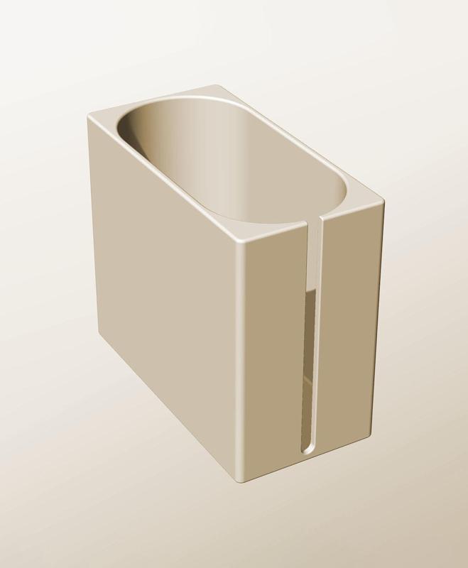 CX96-180-SS Modular slotted component container modern decor