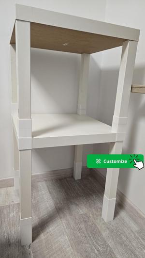 IKEA LACK riser customizable table leg extension