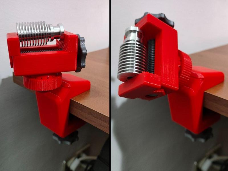 Desktop swivel vise