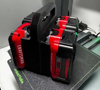 Rugged Craftsman V20 Battery Caddy