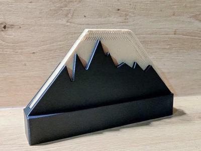 Mountain coffee filter holder