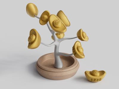 Ingot Fortune Tree