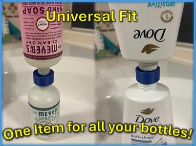Universal Shampoo & Soap Transfer Drain Funnel