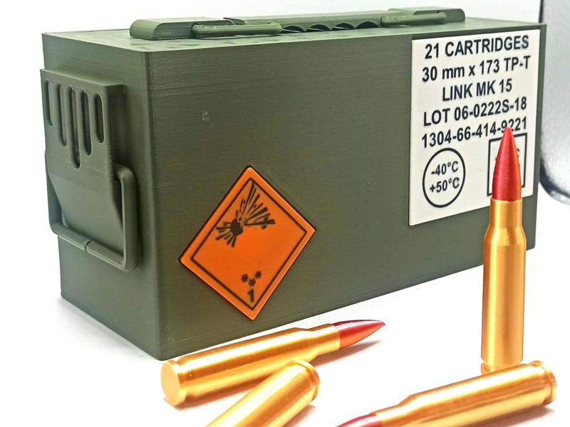 Ammo box with secure lock mechanism (NO SCREWS)