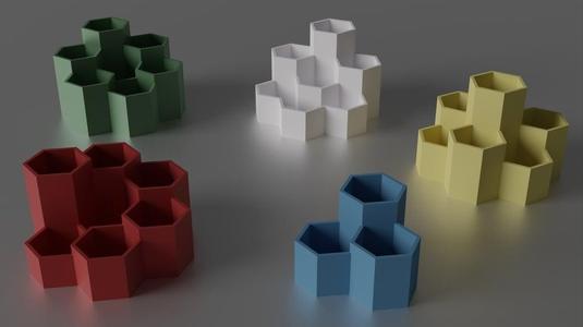 Hexagonal organizers