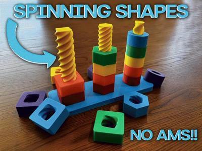 Spinning Shapes Children's Toy | Fine Motor Skills