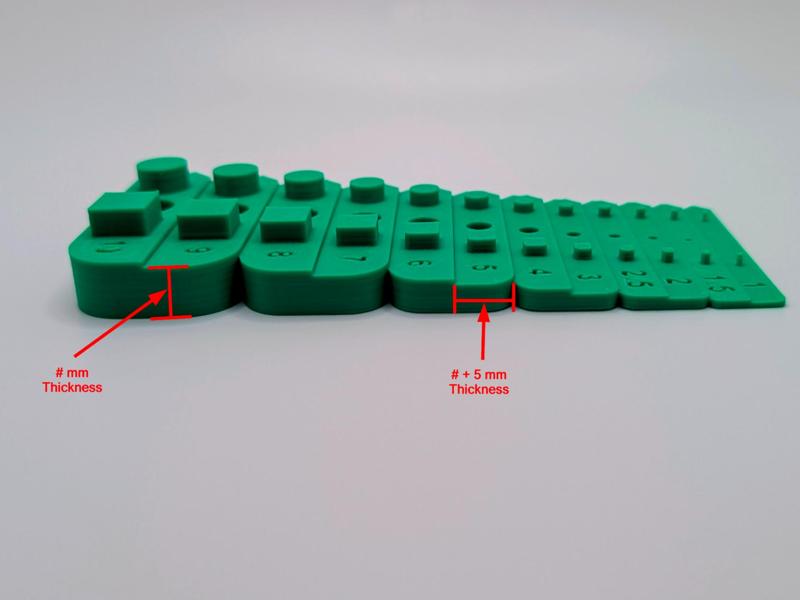 Design Sizer single piece – 1 – 15 mm thickness