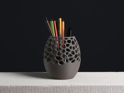 Voronoi Pencil Holder Cup, Office Desk Organizer 