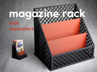 magazine rack · grid pattern