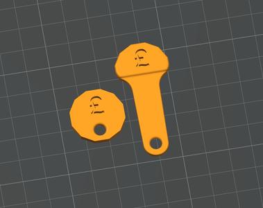 Supermarket Pound £ Trolley Tokens