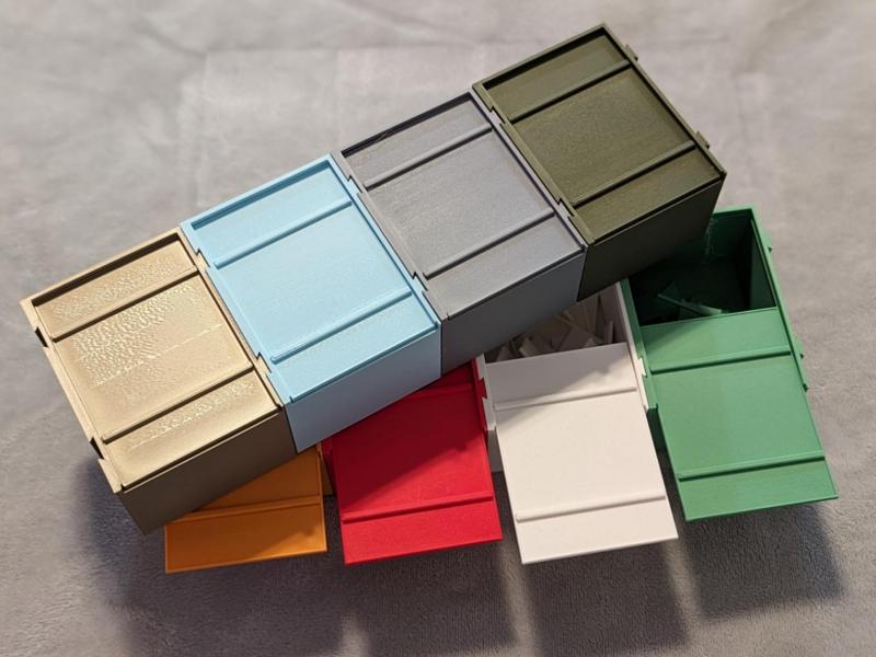 Interconnecting Modular Box with sliding Lid