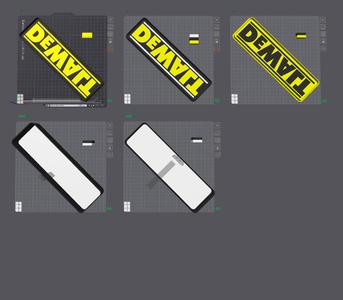 DeWalt Logo Lightbox LED Lamp
