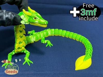 Flexi Leaf Dragon(Print-in-place)