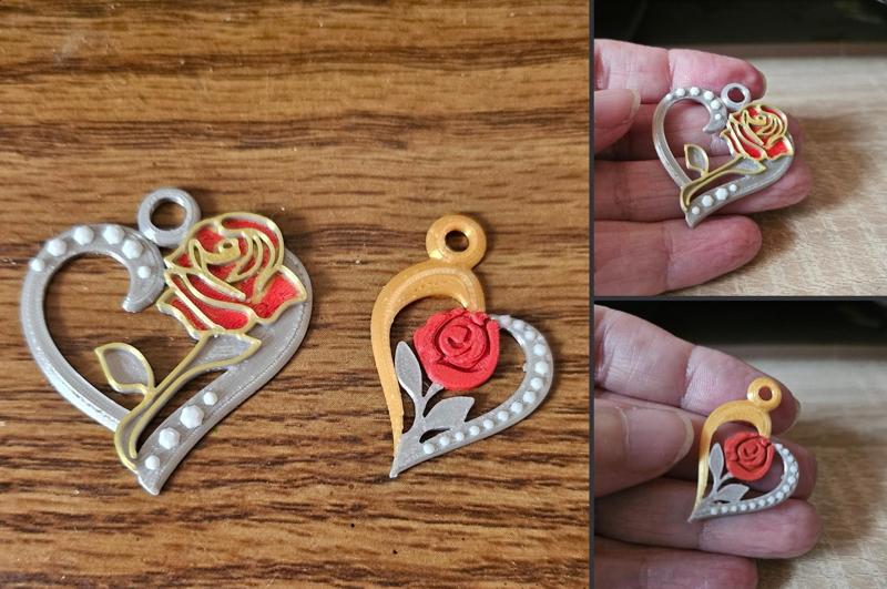 hearts jewel pendant