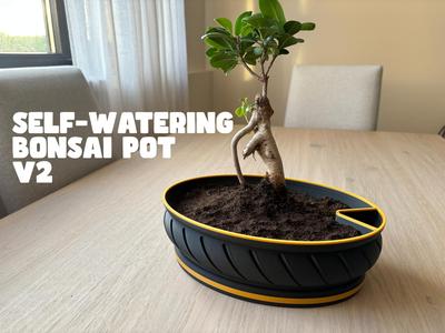 Self-watering Bonsai Planter Pot V2