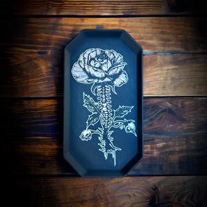 Spinal Growth Floral Remote Tray