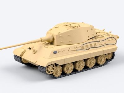 Tiger II 1:35 fully 3D printed model tank