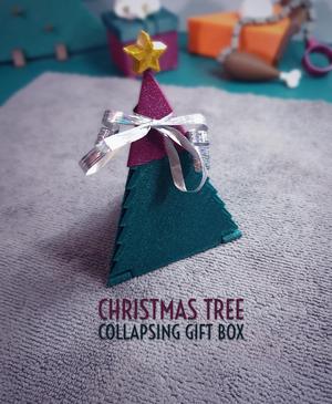 Collapsing Christmas Tree Gift Box || Christmas