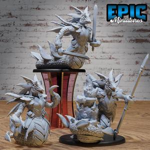 Wastrilith Water Demon Set / Aquatic Devil Warrior / Demonic Sea Beast / Ocean Diablo Guard / Hell Spawn / Infernal Creature / Abyss Minion Monster / Dark Flame Handler / Evil Soldier / Lucifer Encounter