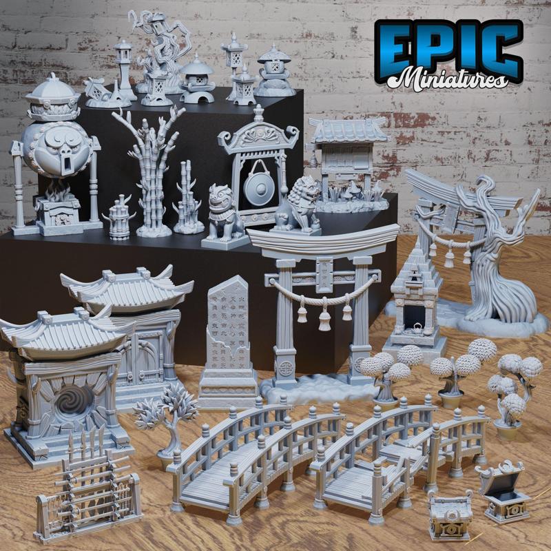 Eastern Temple Scatter / Japanese Chinese Build Decoration / Iron Fist Arena Equipment / Monk Building Theme / Kung Fu Master House Items / Ninja Base Merchant / Katana Master Quarter Item / Samurai Construct / Ronin Architecture Equipment