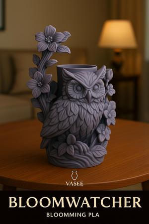 Vase Art – owl organizer pot with silent wisdom