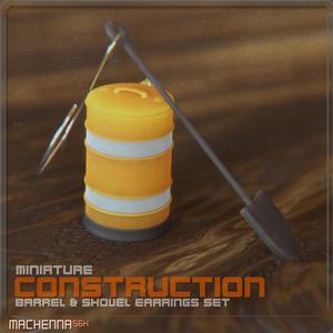 Miniature Construction Earrings Set