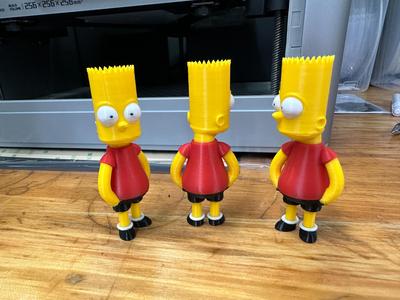 Bart Simpson Figurine ~3 INCHES Tall~4 Color Print