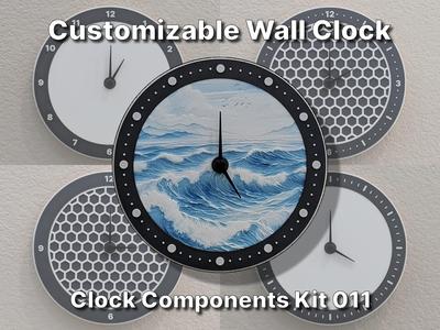 Customizable Wall Clock (Clock Components Kit 011)