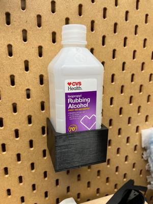 Ikea skadis pegboard mount, 16oz rubbing alcohol