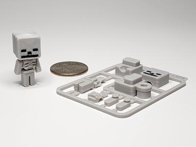 Minecraft-inspire Skeleton Minifigure Kit/Keychain