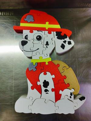 Puzzle Paw Patrol - Marshall (numbers and letters)