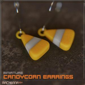 Miniature Candy Corn Earrings