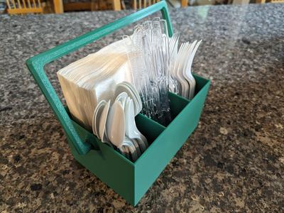 Napkin and Silverware Caddy