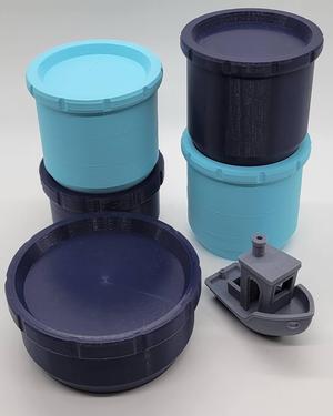 Customizable Stackable Threaded Container