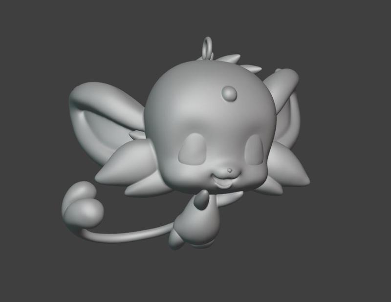 Espeon chibi for keychain