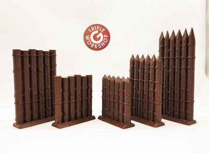 Medieval Palisade Wall Set