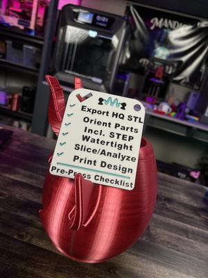 3D Design Checklist - Model like a PRO!