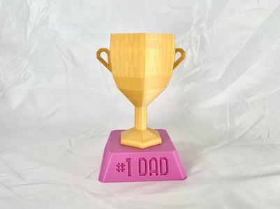 #1 Dad LowPoly Trophy