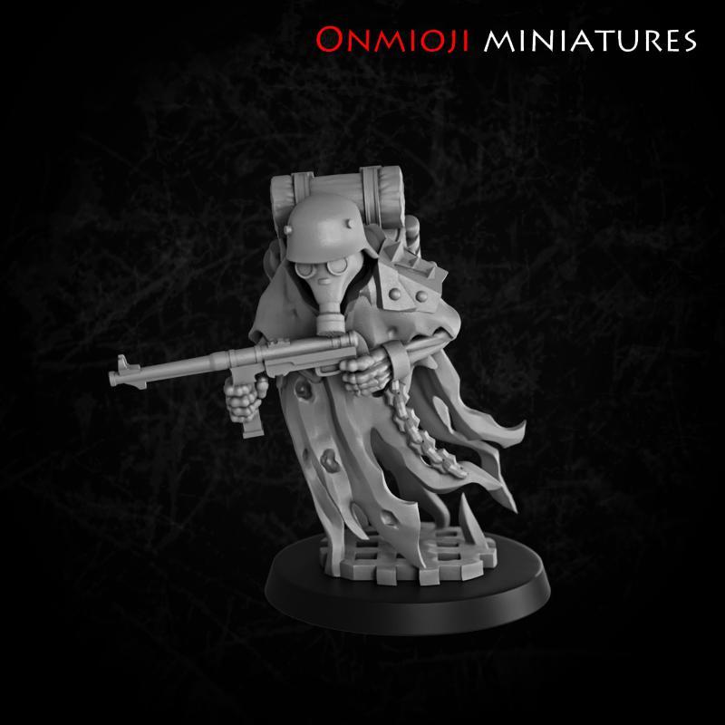 Undead soldier with gun