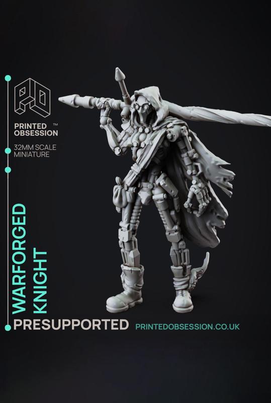Scrap Knight - Foundlings - PRESUPPORTED - Illustrated and Stats - 32mm scale			