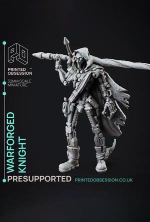 Scrap Knight - Foundlings - PRESUPPORTED - Illustrated and Stats - 32mm scale			