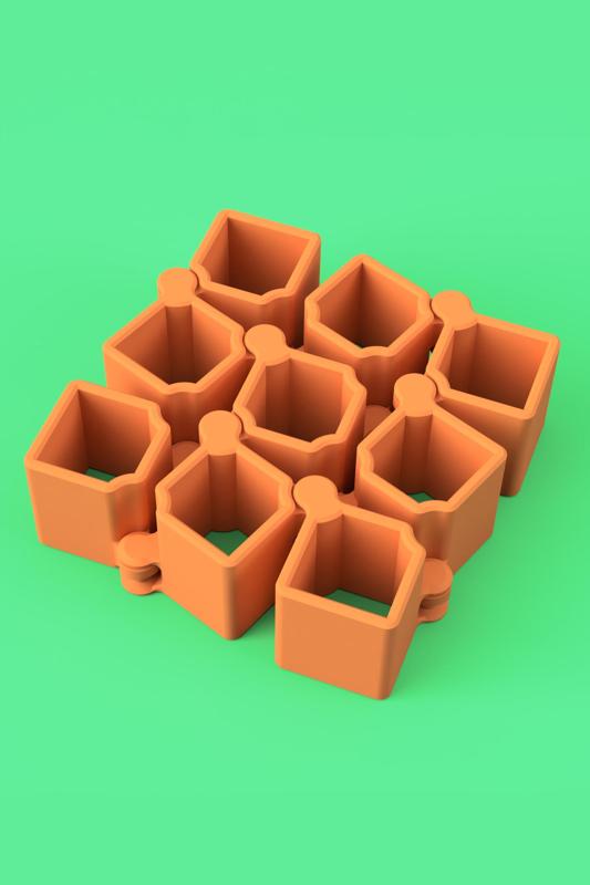 Auxetic Cubes // 18mm 3x3
