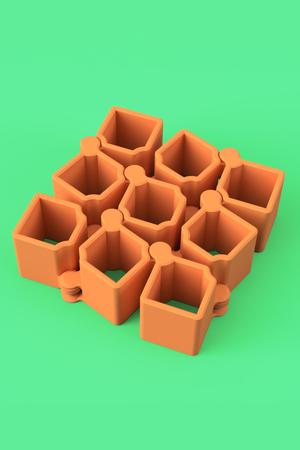 Auxetic Cubes // 18mm 3x3