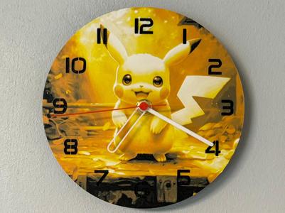 Wall Clock  Pokémon Pikachu Hueforge kit 011