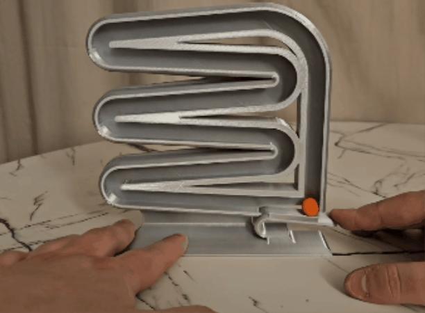 Print In Place - Smooth Marble Run - Fidget toy!