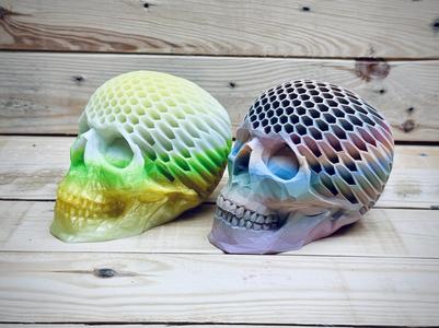 Brain Rot Low Poly Skull