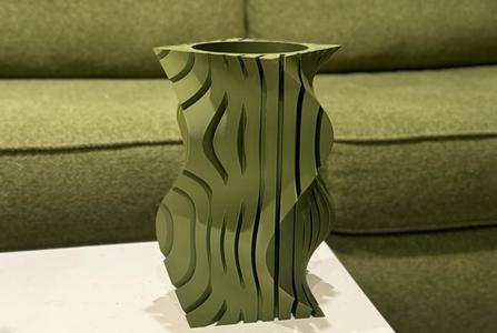 Monochrome Swirl Vase
