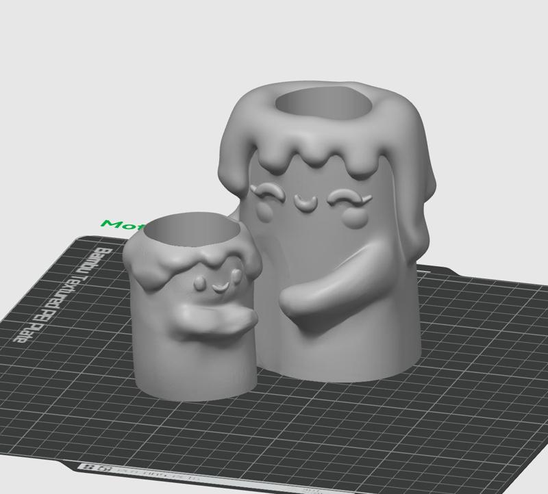 Cute Mother’s day Candle - Candle Holder - 3D print STL and 3MF file