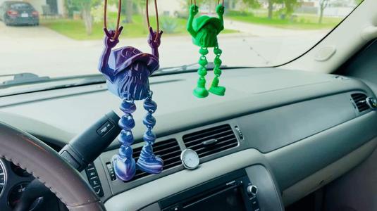 Rocker Trucker Gnome Mirror Accessory